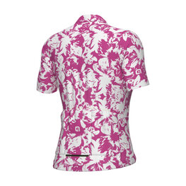 ALÉ Koszulka kolarska z krótkim rękawem - ESSENZA PRAGMA - biały/różowy