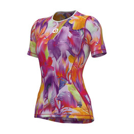 ALÉ Kolarska koszulka z krótkim rękawem - LILIUM INTIMO - biały/fioletowy/czerwony/pomarańczowy