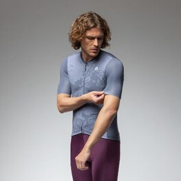 ALÉ Koszulka kolarska z krótkim rękawem - KRAKATOA OFF ROAD - GRAVEL - szary