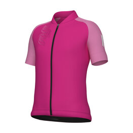 ALÉ Koszulka kolarska z krótkim rękawem - FOLLOW ME KID - różowy