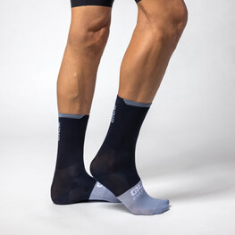 ALÉ Kolarskie klasyczne skarpetki - SLIDE - czarny/niebieski