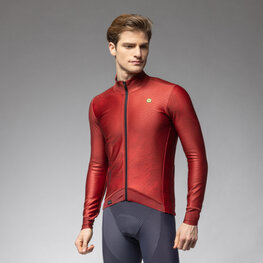 ALÉ Kolarska ocieplana kurtka - PR-E FAN - czerwony