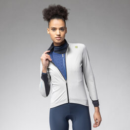 ALÉ Kolarska kurtka przeciwwiatrowa - KLIMATIK K-DOUBLE - biały