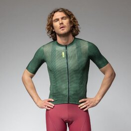 ALÉ Koszulka kolarska z krótkim rękawem - PRAGMA DEEP - zielony