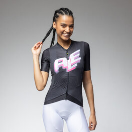 ALÉ Koszulka kolarska z krótkim rękawem - SAUVAGE 2.0 PR-E - czarny