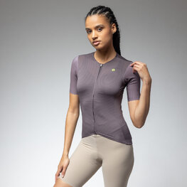 ALÉ Koszulka kolarska z krótkim rękawem - EARTHY STYLE 2.0 PR-E - fioletowy