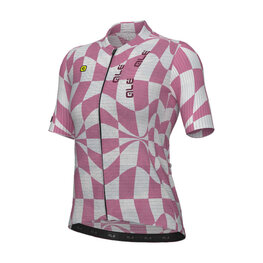 ALÉ Koszulka kolarska z krótkim rękawem - MULTIVERSO 2.0 PR-E - biały/czerwony