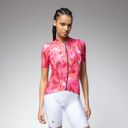 ALÉ Koszulka kolarska z krótkim rękawem - JARDIN 2.0 PR-E - czerwony