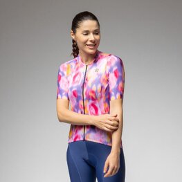 ALÉ Koszulka kolarska z krótkim rękawem - JARDIN 2.0 PR-E - kolorowy