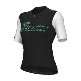 ALÉ Koszulka kolarska z krótkim rękawem - MEGABYTE 2.0 PR-E - czarny/biały