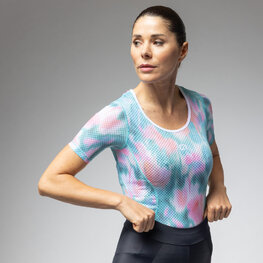 ALÉ Kolarska koszulka z krótkim rękawem - INTIMO JARDIN 2.0 - jasnozielony