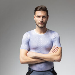 ALÉ Kolarska koszulka z krótkim rękawem - INTIMO ARGON - szary