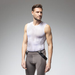 ALÉ Kolarski bezrękawnik - INTIMO ARGON - biały