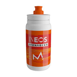 ELITE Bidon kolarski - FLY INEOS GRENADIER 550 ML 2026 - biały/pomarańczowy