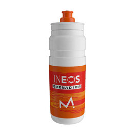ELITE Bidon kolarski - FLY INEOS GRENADIER 750 ML 2026 - biały/pomarańczowy
