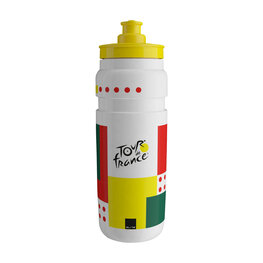 ELITE Bidon kolarski - FLY TOUR DE FRANCE COLORS 750 ML 2026 - biały/żółty/czerwony