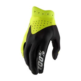 100% SPEEDLAB Kolarskie rękawiczki z długimi palcami - ITRACK - czarny/żółty