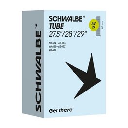SCHWALBE dętka - AV19 (40/62-584/635) 27.5/29x1.60–2.45 AV 40mm - czarny