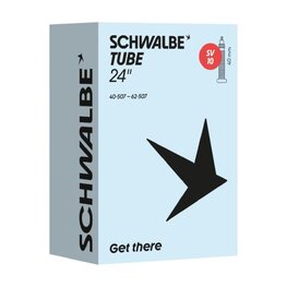SCHWALBE dętka - SV10 (40/62-507) 24x1.60–2.45 SV 40mm - czarny