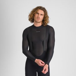 SPORTFUL Kolarska koszulka z długim rękawem - WINTER LAYER TEE LS - czarny