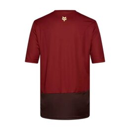 FOX Koszulka kolarska z krótkim rękawem - RANGER WORDMARK - czerwony