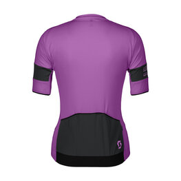 SCOTT Koszulka kolarska z krótkim rękawem - ENDURANCE PRO W - fioletowy/czarny