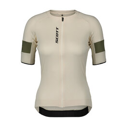 SCOTT Koszulka kolarska z krótkim rękawem - ENDURANCE PRO W - biały/zielony