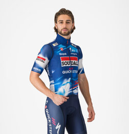 CASTELLI Kamizelka kolarska - PRO LIGHT WIND QUICK STEP 2025 - niebieski/czerwony