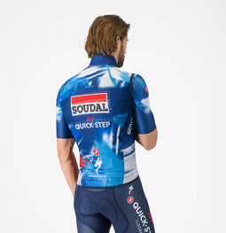 CASTELLI Kamizelka kolarska - PRO LIGHT WIND QUICK STEP 2025 - niebieski/czerwony