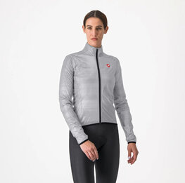 CASTELLI kurtka przeciwdeszczowa - SQUALL SHELL W - srebrny