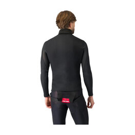 CASTELLI Kolarska koszulka z długim rękawem - FLANDERS 2 HIGH NECK - czarny