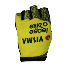 RAPIDGEAR Kolarskie rękawiczki z krótkimi palcami - VISMA TDF25 REPLICA GLOVES - żółty/czarny