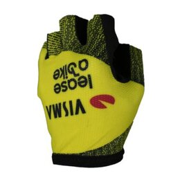 RAPIDGEAR Kolarskie rękawiczki z krótkimi palcami - VISMA TDF25 REPLICA GLOVES - żółty/czarny
