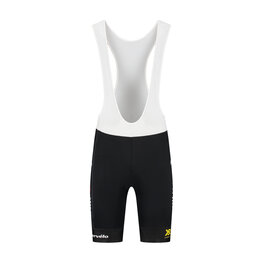 RAPIDGEAR Krótkie spodnie kolarskie z szelkami - VISMA TDF25 REPLICA BIBSHORT - czarny