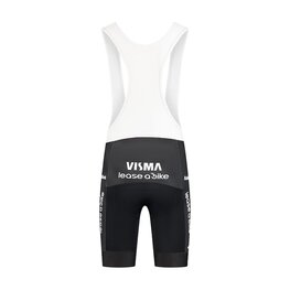 RAPIDGEAR Krótkie spodnie kolarskie z szelkami - REPLICA VISMA TDF26 - czarny/biały