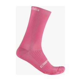 CASTELLI Kolarskie klasyczne skarpetki - GIRO D'ITALIA 18 - różowy