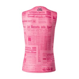 CASTELLI Kolarski bezrękawnik - GAZZETTA DELLO SPORT - różowy
