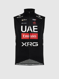 PISSEI Kamizelka kolarska - UAE TEAM EMIRATES - XRG 2025 OFFICIAL WATERPROOF - czarny