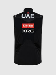 PISSEI Kamizelka kolarska - UAE TEAM EMIRATES - XRG 2025 OFFICIAL WATERPROOF - czarny