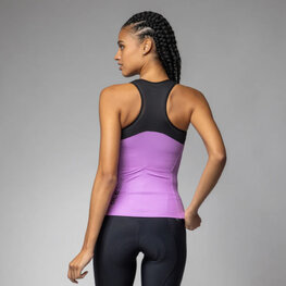 ALÉ Koszulka kolarska bez rękawów - COLOR BLOCK PRAGMA - różowy/czarny