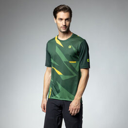 ALÉ Koszulka kolarska z krótkim rękawem - OFF ROAD OMEGA - zielony