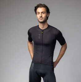 ALÉ Koszulka kolarska z krótkim rękawem - COLOR BLOCK PRAGMA - czarny