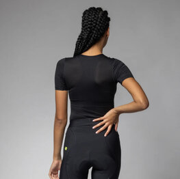 ALÉ Kolarska koszulka z krótkim rękawem - VELO ACTIVE INTIMO - czarny