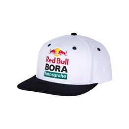 RED BULL Czapka kolarska - RED BULL BORA HANSGROHE - biały/czarny