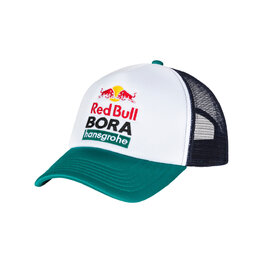 RED BULL Czapka kolarska - RED BULL BORA HANSGROHE - biały/niebieski/zielony