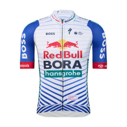 RED BULL Koszulka kolarska z krótkim rękawem - SPECIALIZED TRAINIG BORA - biały/niebieski/czerwony