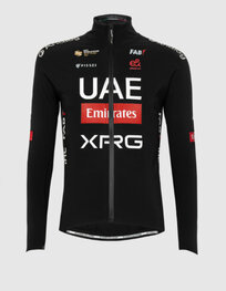 PISSEI Kolarska ocieplana kurtka - UAE TEAM EMIRATES - XRG 2025 GIACCA PRIMAPELLE OFFICIAL - czarny