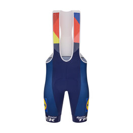 SANTINI Krótkie spodnie kolarskie z szelkami - LIDL TREK 2025 - niebieski