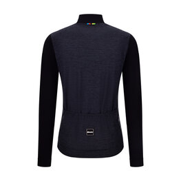 SANTINI Letnia koszulka kolarska z długim rękawem - UCI WORLD CHAMPION - czarny