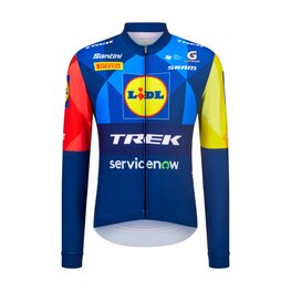 SANTINI Letnia koszulka kolarska z długim rękawem - LIDL TREK - LONG-SLEEVE JERSEY